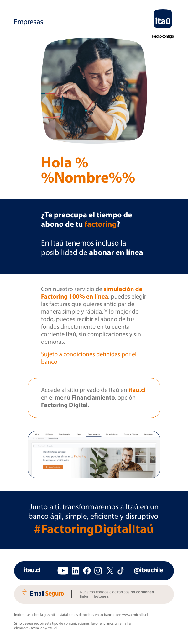 Itaú Factoring digital