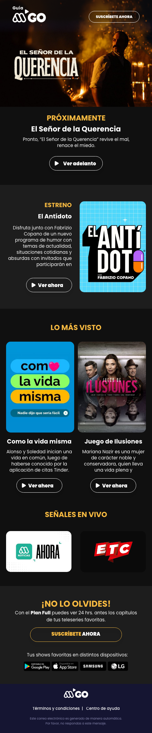 Mega GO Guía finde
